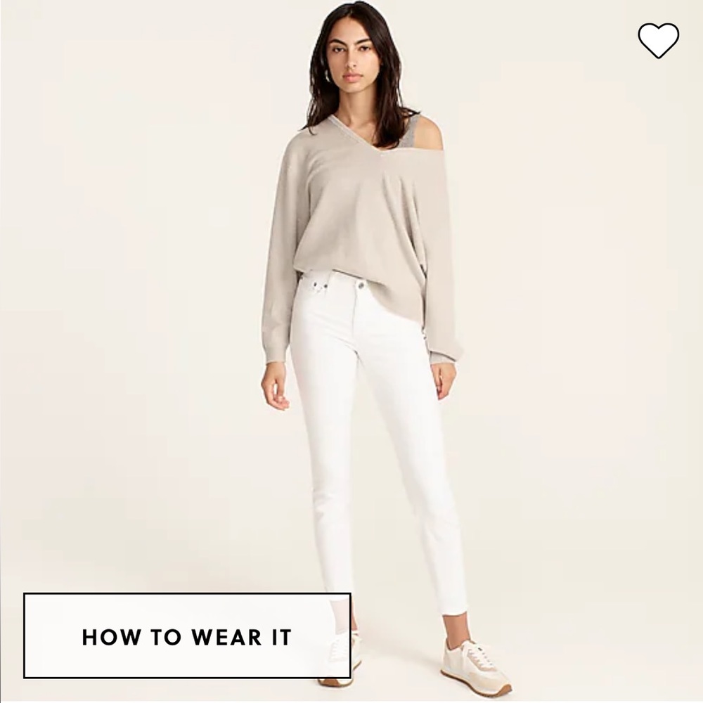 Jcrew toothpick Jean in white- size 31